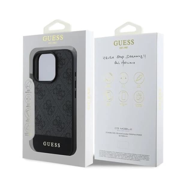Coque - GUESS - GUHCP16XG4GLGR - iPhone 16 Pro Max - Syntetiskt läder - Överlägsen skydd