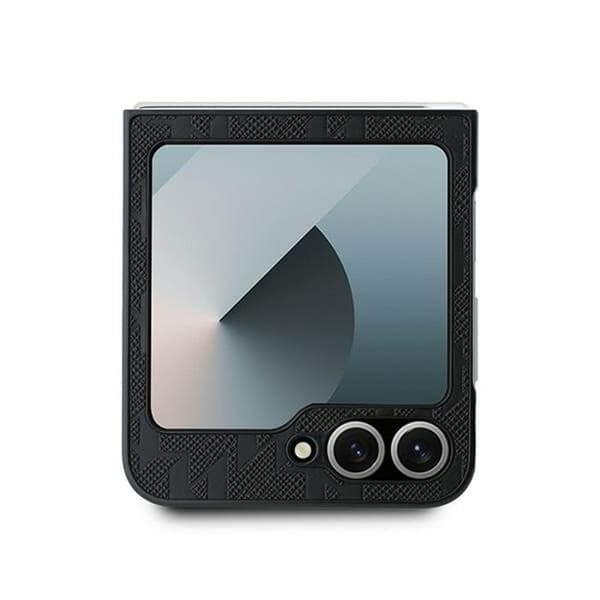Fodral till Samsung Galaxy Z Flip6 - Karl Lagerfeld Saffiano (KLHCZZF6SAPKINPK) - Ikonik Monogram