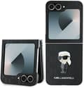 Miniatyrbild 1 av 6: Fodral till Samsung Galaxy Z Flip6 - Karl Lagerfeld Saffiano (KLHCZZF6SAPKINPK) - Ikonik Monogram