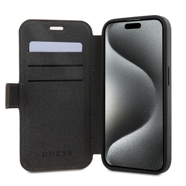 Skal till iPhone 15 Pro Max - Guess Book 4G (GUBKP15X4GMMGMGBR) - Brun