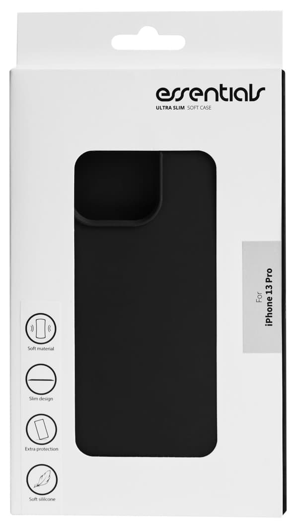 iPhone 13 Pro silicone back cover, Black