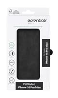 Miniatyrbild 1 av 2: iPhone 16 Pro Max PU wallet, recycled, 3 cards, black