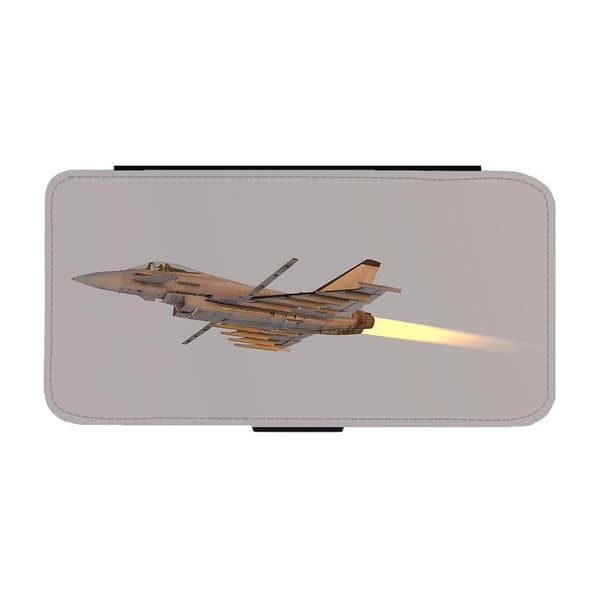 Eurofighter Typhoon Jaktflygplan Google Pixel 8 Pro Flip Mobilfodral
