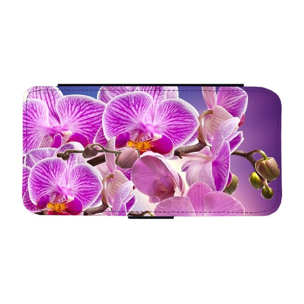 Flower Purple Orchids Flip Telefonetui Til Google Pixel 9 Pro XL