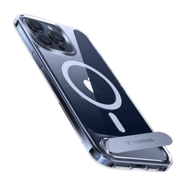 Etui Torras UPRO Pstand til iPhone 15 Pro Max (gennemsigtig)