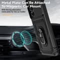 Pikkukuva 8 / 9: SKALO Samsung A16 Armor hybridi metallirengas kameran liukusäädin - Musta