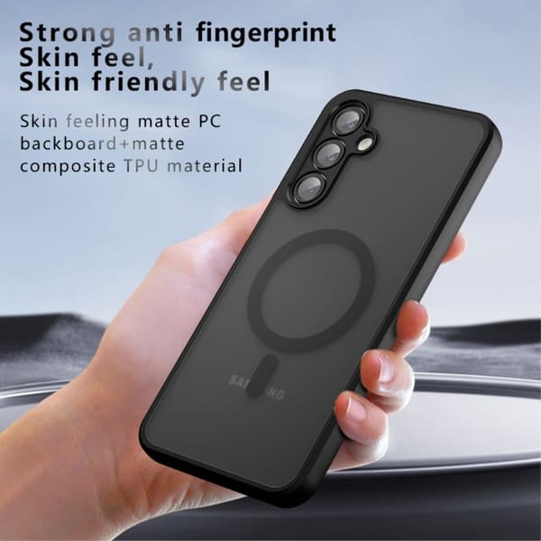 SKALO Samsung A16 Skin-touch Hybrid Cover - Sort