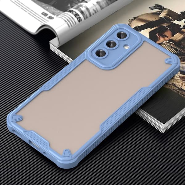 SKALO Samsung A16 Armor Hybrid Frosted Cover - Blå