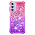 Pikkukuva 2 / 7: SKALO Samsung A16 Juoksuhiekka Glitter Sydämet TPU kuori - Pinkki-Violetti