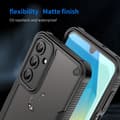 Pikkukuva 8 / 10: SKALO Samsung A16 Armor Hybrid Frosted Suojakuori - Musta