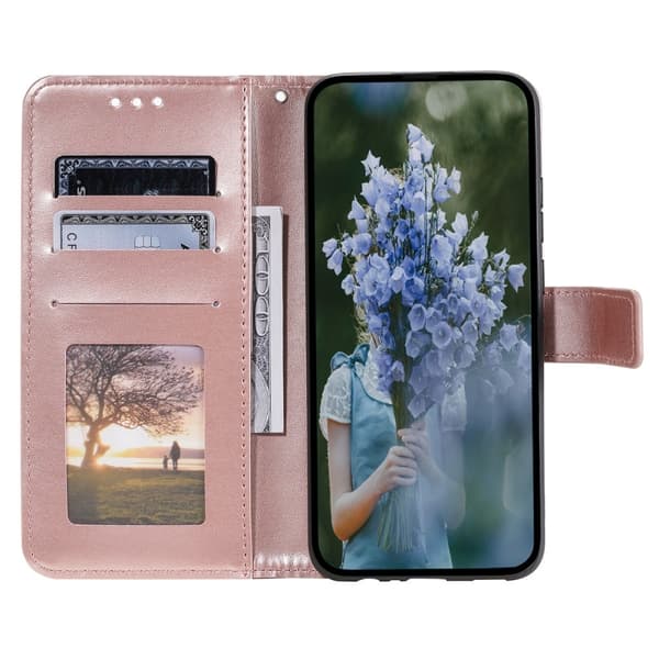 SKALO Samsung A16 Mandala Flip Cover - Rosa guld