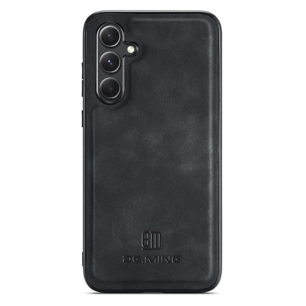 DG.MING Samsung A16 Premium PU-nahka Hybridi Suojakuori - Musta