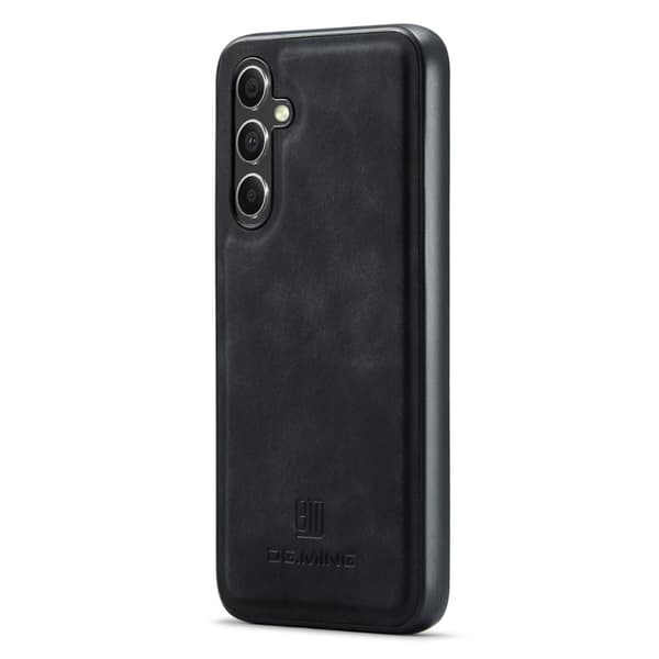DG.MING Samsung A16 Premium PU-nahka Hybridi Suojakuori - Musta