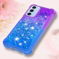 Miniatyrbild 6 av 7: SKALO Samsung A16 Kvicksand Glitter Hjärtan TPU-skal - Lila-Blå