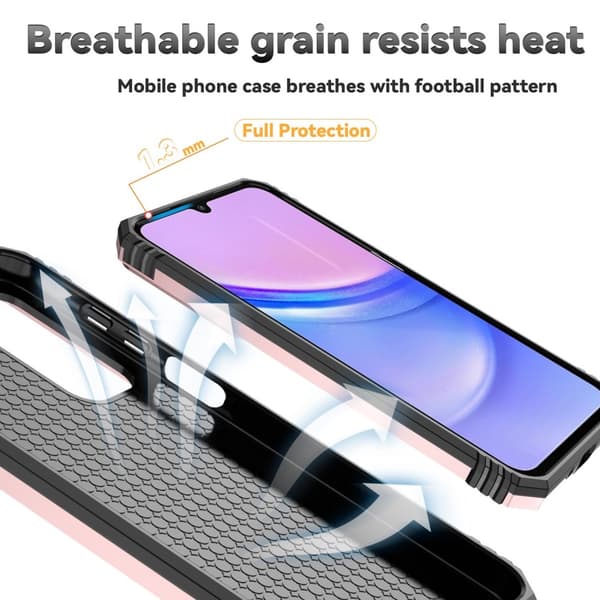 SKALO Samsung A16 Armor hybridi metallirengas kameran liukusäädin - Ruusukulta