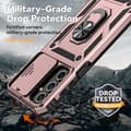 Pikkukuva 9 / 9: SKALO Samsung A16 Armor hybridi metallirengas kameran liukusäädin - Ruusukulta