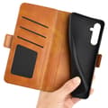 Pikkukuva 4 / 6: SKALO Samsung A16 Premium Wallet Lompakkokotelo - Ruskea