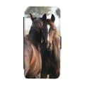 Pikkukuva 1 / 3: Brown Horses Käännä Matkapuhelinkotelo Samsung Galaxy A20e