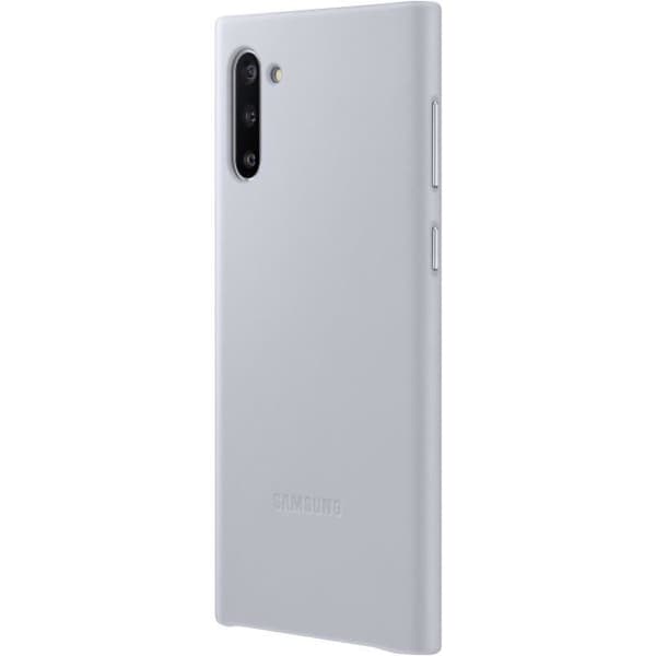 Grått Note10 läderfodral