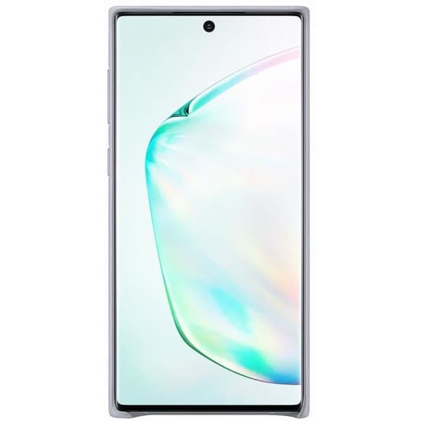 Grått Note10 läderfodral