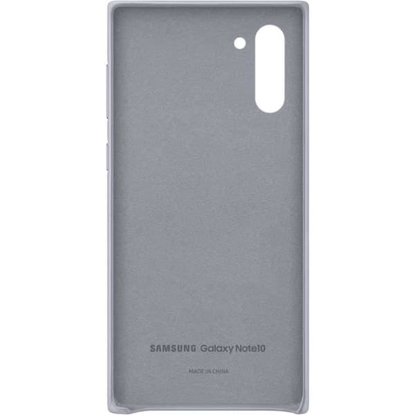 Grått Note10 läderfodral