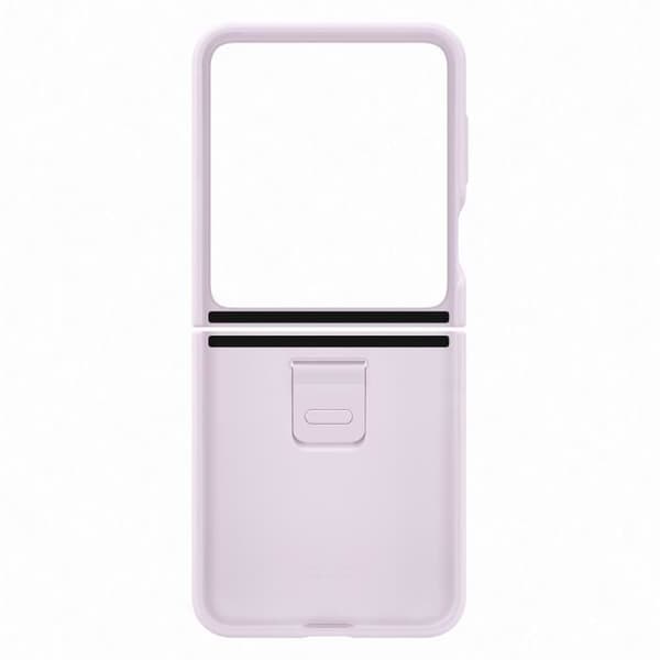 SAMSUNG Z Flip5 Silikonfodral med Ring - Lavendel