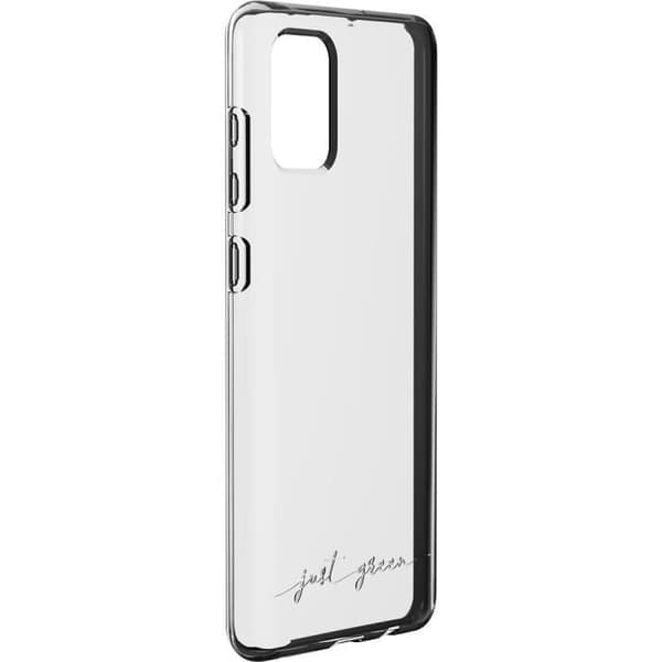 Transparent mjukt fodral för Samsung Galaxy A71 Just Green