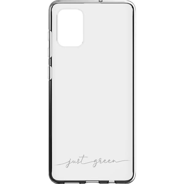 Transparent mjukt fodral för Samsung Galaxy A71 Just Green