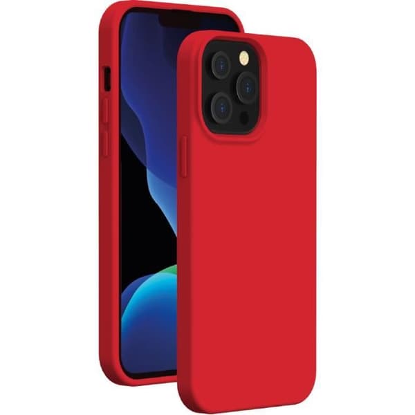 Coque - Bigben - iPhone 13 Pro Max - Silikon - SoftTouch - Röd