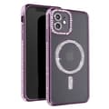Miniatyrbild 1 av 4: Diamantfodral till iPhone 12 - AVIZAR - MagSafe Protection - Lila Rhinestone Outline
