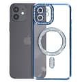 Miniatyrbild 2 av 4: Diamantfodral till iPhone 12 - AVIZAR - Rhinestone Contour - Blå - MagSafe Protection