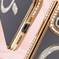 Miniatyrbild 4 av 4: AVIZAR Skyddsfodral för iPhone 12 - Gold Rhinestone Contour - MagSafe-kompatibel