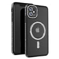 Miniatyrbild 1 av 4: Diamantfodral till iPhone 11 - AVIZAR - Black Rhinestone Outline - Stel - Syntet - Blandat