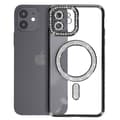 Miniatyrbild 2 av 4: Diamantfodral till iPhone 12 - AVIZAR - Black Rhinestone Outline - Stel - Syntet - Blandat