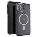 Miniatyrbild 1 av 4: Diamantfodral till iPhone 12 - AVIZAR - Black Rhinestone Outline - Stel - Syntet - Blandat