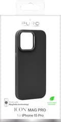 Miniatyrbilde 1 av 2: iPhone 15 Pro silicone cover ICON MAG PRO, black