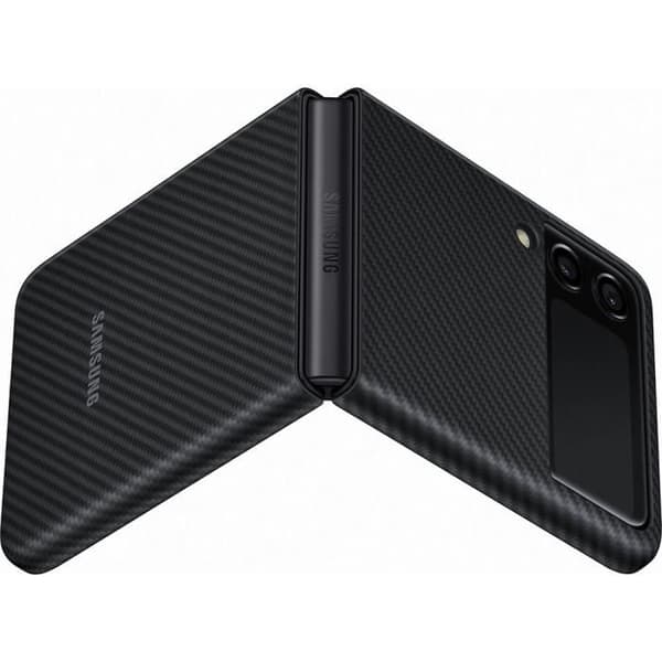 Fodral - SAMSUNG - Z Flip 3 - Aramid - Svart - Stativfunktion