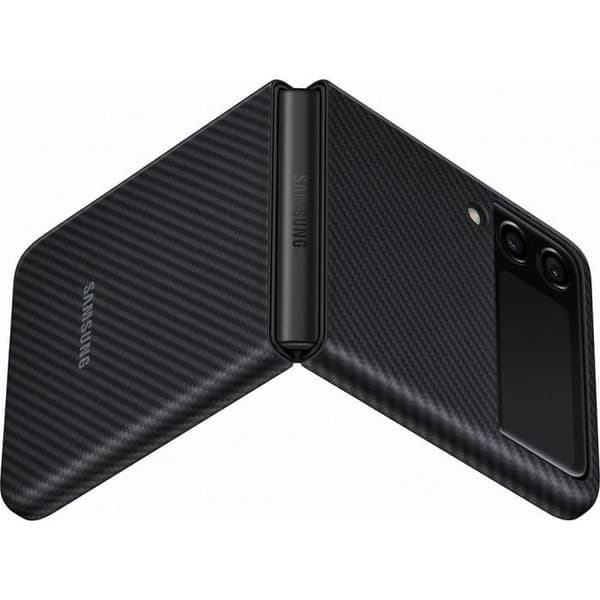 Fodral - SAMSUNG - Z Flip 3 - Aramid - Svart - Stativfunktion