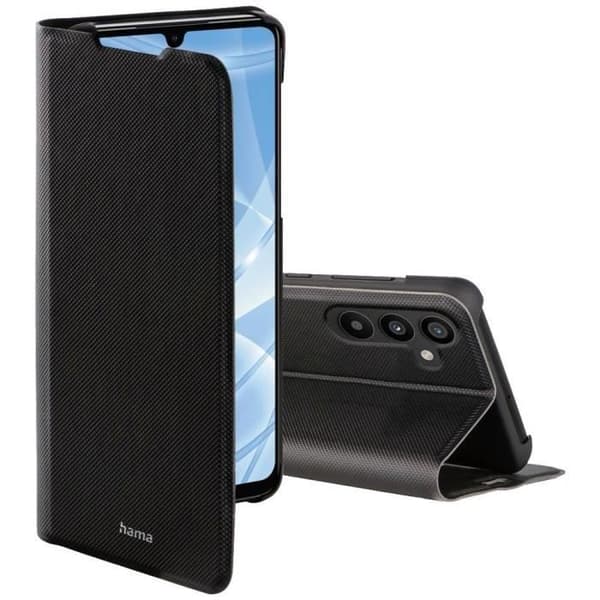 Plånboksfodral - HAMA - Samsung Galaxy A34 - Svart - Semi-hård - Lock