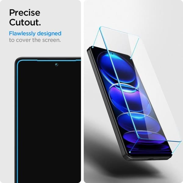 Härdat glas - Spigen - Glas.TR Slim - 2-Pack - 0,2 mm - 9H hårdhet - Anti-fingeravtryck