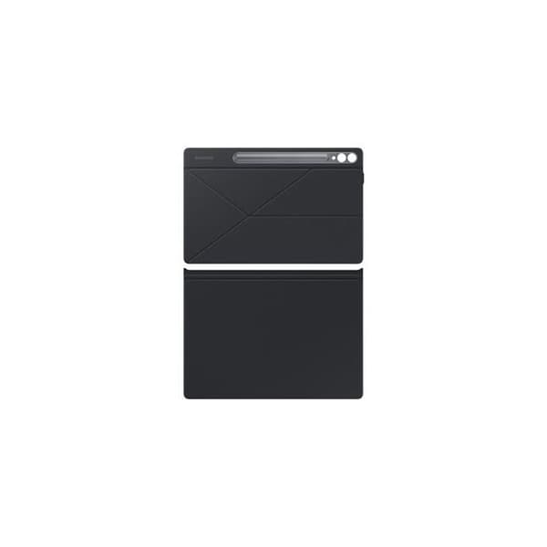 Smart bokomslag - Samsung - Galaxy Tab S9+ - Svart - Skydd - Flera positioner stöd