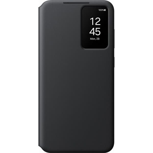 Skydd och fodral - Samsung - Galaxy S24+ - Smart View fodral - Svart - Semi-stiftande