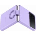 Miniatyrbild 4 av 4: Silikonfodral med ring SAMSUNG Galaxy Z Flip4 Lavender