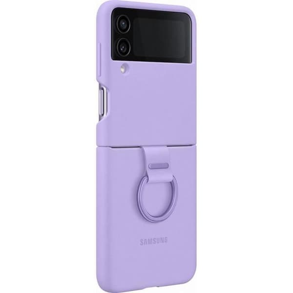 Silikonfodral med ring SAMSUNG Galaxy Z Flip4 Lavender