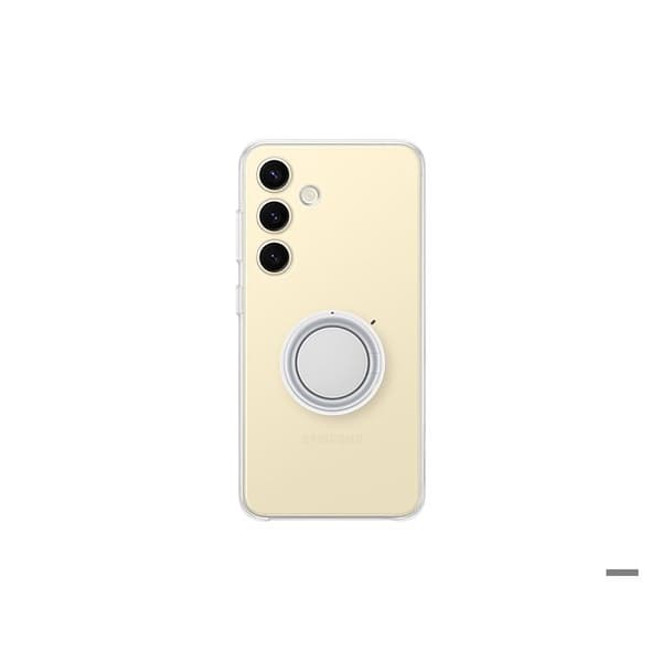 Coque - Samsung - Galaxy S24 - Transparent - Avtagbart stöd - Flexibel
