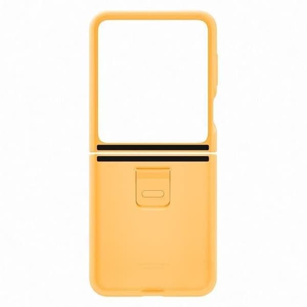 Samsung mobilfodral och skal Silikonfodral med ring Z Flip 5 Apricot