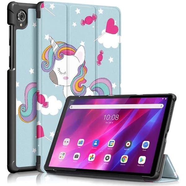 Flipfodral för LENOVO Tab K10 ZA8N, ZA8R, ZA8S, ZA8T, ZA9K surfplatta - Grå - 10,1 tum