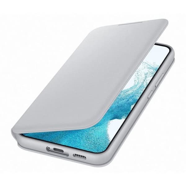 Etui Smart LED View - Samsung - Galaxy S22+ - Ljusgrå - LED-display - Kortfack