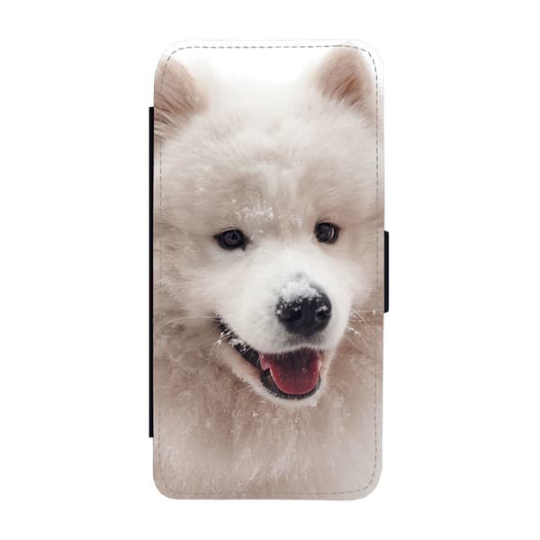 Samoyed Dog Flip Telefonetui Til Samsung Galaxy A21s