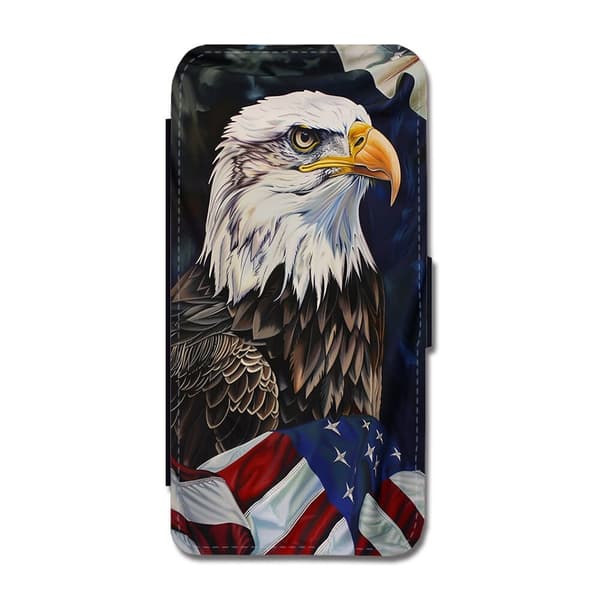 USA Örn Flagga Samsung Galaxy A32 5G Flip Mobilfodral